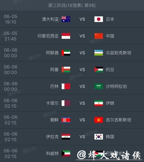 2026世界杯完整比赛时间安排